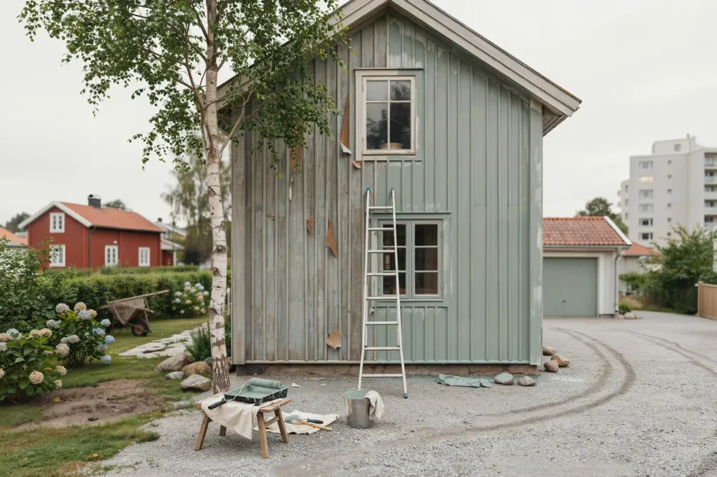 m la om tr fasaden sj lv eller anlita proffs guide till r tt tidpunkt f rgval och vanliga misstag